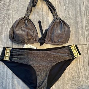 Neiman Marcus reversible swimwear NWOT size 10